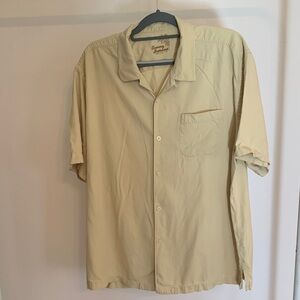 Tommy Bahama Men's Tan Button Down Shirt